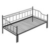 Twin Size Metal Daybed with Trundle, Daybed with Slat No Box Spring Needed For Kids Teens Bedroom Furniture - 4 of 4