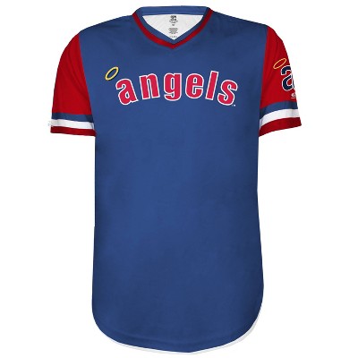 MLB Los Angeles Angels Men's V-Neck Pullover T-Shirt - S