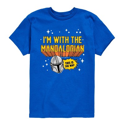 Boys' - The Mandalorian - Im With Mando Short Sleeve Graphic T-Shirt