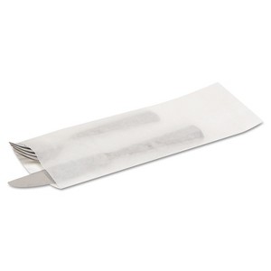 Bagcraft Silverware Bags, 2.25" x 10" x 10", Translucent White, 2,000/Carton - 1 of 4