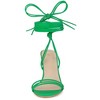 Allegra K Women's Strappy Lace Up Slingback Open Toe Stiletto Heel Sandals - 2 of 4