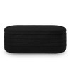 Zeus & Ruta Modern 43 in.W Oval Storage Ottoman End of Bed Stool  Bench Upholstered with Safety Hinge- - 3 of 4