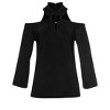 Women's Cold Shoulder Ring Detail Blouse Shirt - LASCANA - 4 of 4