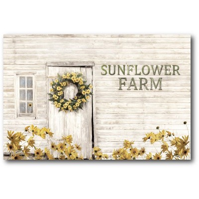 Courtside Market Sunflower Farmhouse Gallery-wrapped Canvas : Target