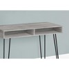 PAGED Computer Desk, Simple Modern Office Desk with 2 Open Shelves and Metal Hairpin Legs for Office, Study - 3 of 4