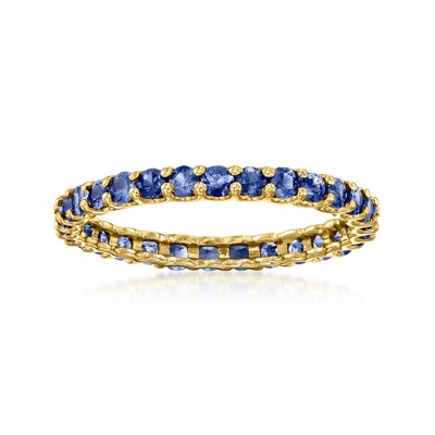 Ross-Simons 1.20 ct. t.w. Sapphire Eternity Band in 14kt Yellow Gold