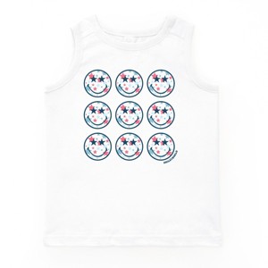The Juniper Shop SmileyWorld Patriotic Stars Stacked Youth Tank Top - 1 of 4