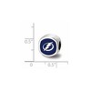 Black Bow Jewelry Sterling Silver Tampa Bay Lightning NHL Bead Charm - 3 of 4