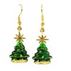 Roman 1.75 In Retro-Looking Tree Earring Christmas Seasonal Holiday Jewelry , Star Christmas Jewelry (2PC) - 2 of 3