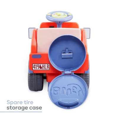 Blue and Red 6V Ride-On SUV for Toddlers
