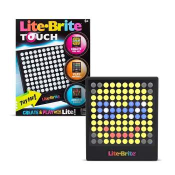 214 Pegs Magic Screen Retro Style Lite Brite Kids Toy Fun Light Bright Game  Set