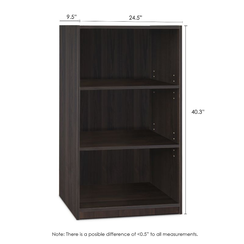 Furinno JAYA Simple Home 3-Tier Adjustable Shelf Bookcase, 2 of 8