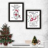 Whisen 2- Piece Vignette Cat & Dog Christmas Enjoyment Black Framed Wall Art, Home Decor by Deb Strain - 3 of 4