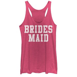 Women's CHIN UP Sporty Bridesmaid Racerback Tank Top - 1 of 3