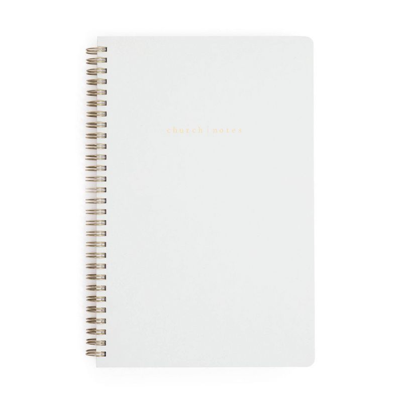 Church Notes 75 Sheet College Ruled Spiral Notebook Dove Gray, 1 of 16