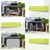 Hardtop Gazebo 10'x12' for All Weather, w/Double Metal Roof, Aluminum Alloy Frame, Net, and Curtain, Permanent Building of Backyard Luxury for Patio - 4 of 4