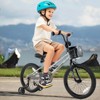 Costway 12"/14"/16"/18" Kid’s Bike with Training Wheels Adjustable Handlebar & Seat Handbrake Black/Pink/Silver - 2 of 4