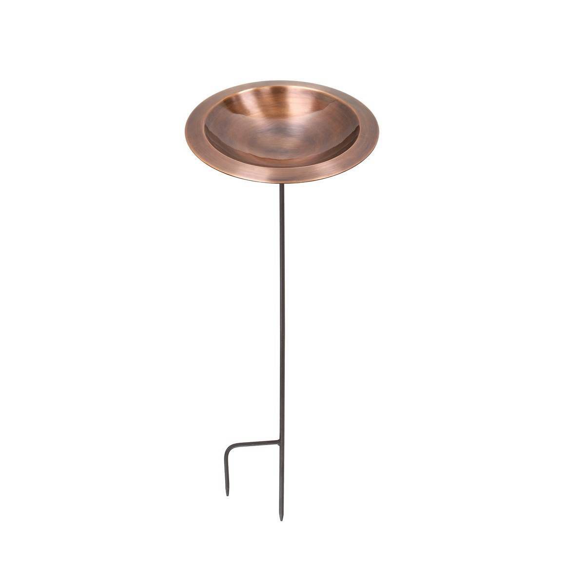 3" Classic II Birdbath with Stake Antique Copper - Achla Designs: Weather-Resistant, No Assembly, Outdoor Garden Decor