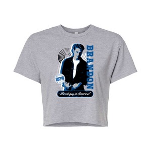 Women's - Beverly Hills 90210 - Brandon Nicest Guy In America Cropped Graphic T-Shirt - 1 of 4