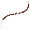 Silpada 'Unity Loop' Sterling Silver Leather Bracelet, 7.5" + 1" - 2 of 4
