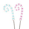Round Top Collection 30.25 In Pretty Pastel Candy Canes Christmas Yard Stake Decorative Garden Stakes - 2 of 3