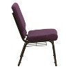 Emma and Oliver 4 Pack 18.5''W Church Chair with Book Rack - 3 of 4