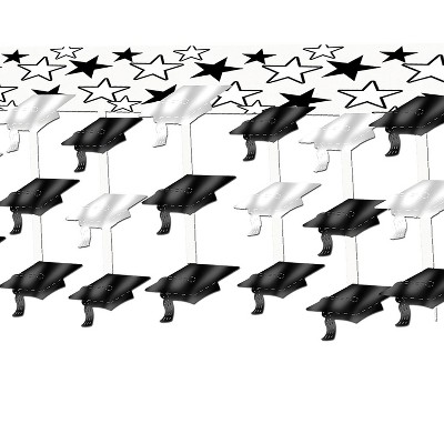 Beistle 12" x 12' Graduate Cap Ceiling Decor 2/Pack 50333