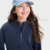 Girls' Airy Sleek 1/2 Zip Pullover Sweatshirt - All In Motion™ - 3 of 3