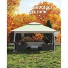 13x13 FT Gazebo Tent Outdoor Pop Up Canopy Tent with Netting, Adjustable Height Instant Gazebos for Patio Garden Backyard - 2 of 4