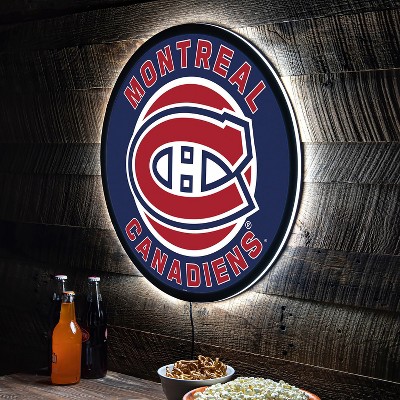 Evergreen Ultra-Thin Edgelight LED Wall Decor, Round, Montreal Canadiens- 23 x 23 Inches Made In USA