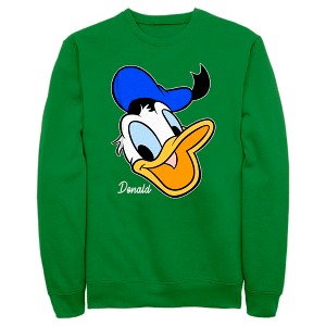 Men's Mickey & Friends Donald Duck Big Face Sweatshirt - 1 of 4