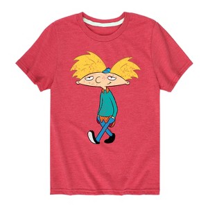 Boys' - Hey Arnold! - Distressed Arnold Short Sleeve Graphic T-Shirt - 1 of 4