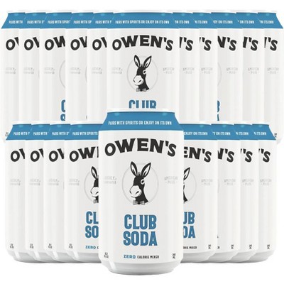 Owen’s Craft Mixers | Club Soda | Handcrafted in the USA with Premium Ingredients | Vegan & Gluten-Free Soda Mocktail and Cocktail Mixer