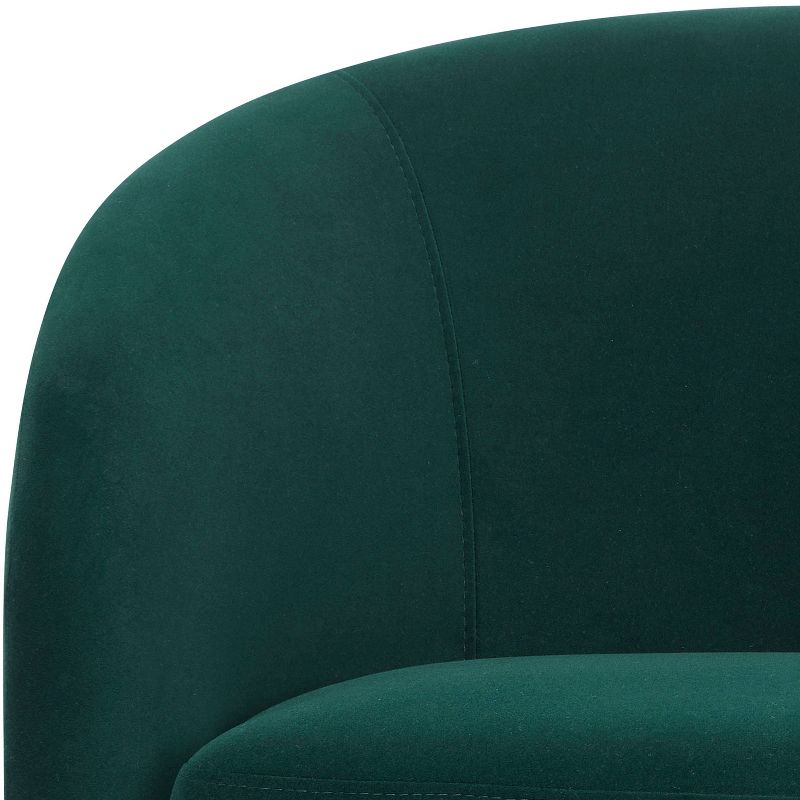Lifestyle Solutions Bournemouth Swivel Accent Chair Green Velvet, 6 of 10