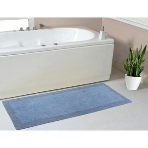 Home Weavers Luxury Collection 100% Cotton Tufted Bathroom Rug, Non-Slip Latex Bath Rug - 1 of 4