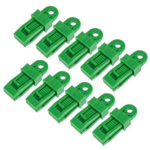 Unique Bargains Plastic Waterproof Weather-Resistant Lightweight Tarp Clips 24 Pcs - 1 of 4
