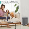 12 Liter 3.2 Gallon Stainless Steel Trash Can, Soft Close Lid, Child Proof Step On Pedal, Black for Kitchen & Home - 3 of 4