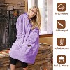 Tirrinia Fleece Blanket Hoodie Sweatshirt for Womens, Oversized Wearable Blanket Pullover with Hooded, One Size, Cozy Gift for Her - 2 of 4