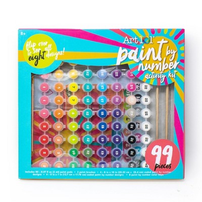 Art 101 Paint by Number 99-Piece Activity Kit - Paint by Number for Kids Ages 8+