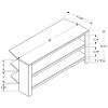 Monarch Specialties Tv Stand 42 Inch Console Media Entertainment Center Storage Shelves Living Room Bedroom Laminate Grey Contemporary Modern - 3 of 4