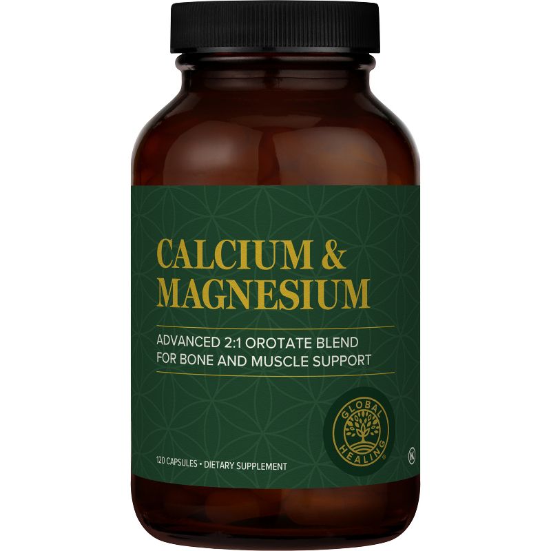 Global Healing Calcium & Magnesium Supplement (120 Capsules), 1 of 7