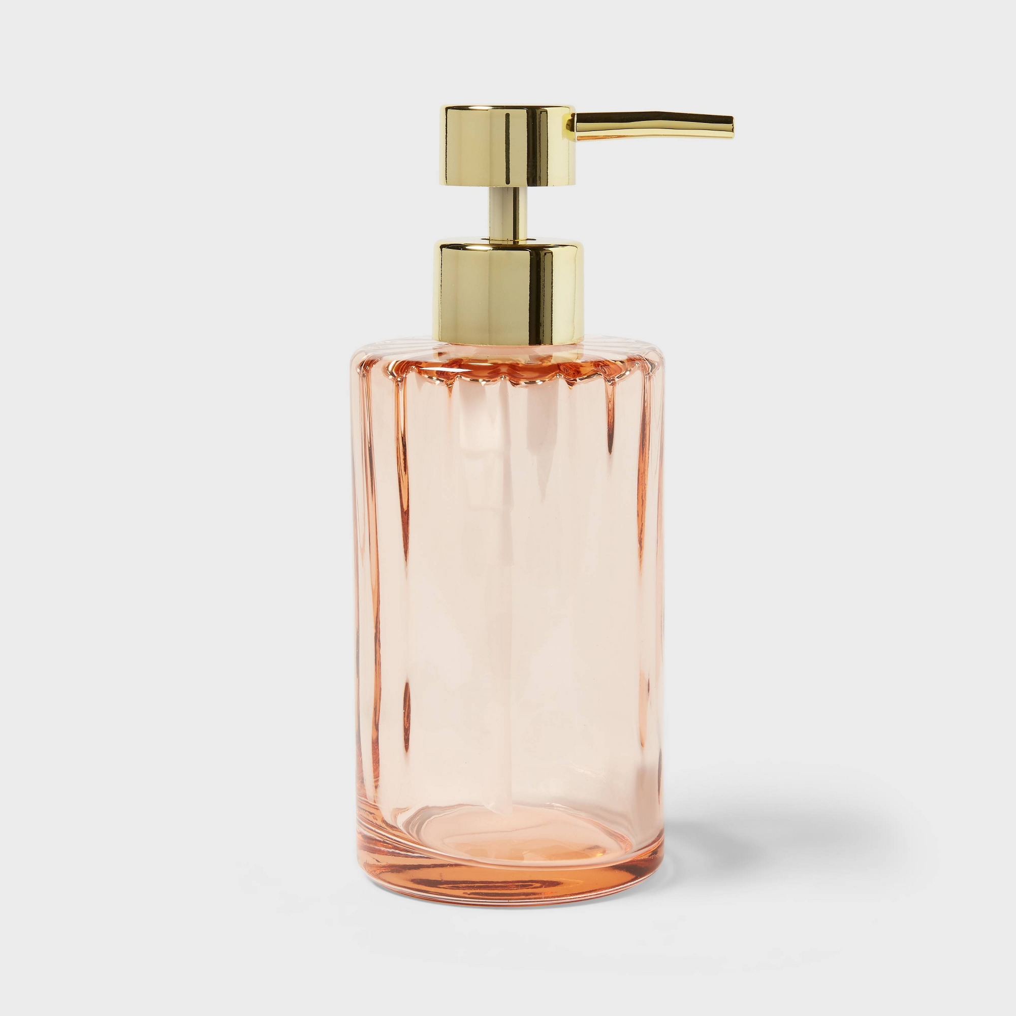 Colored Glass Soap Pump Pink