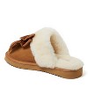 Fireside by Dearfoams Women's Sydney Genuine Shearling Scuff with Bow - 2 of 4