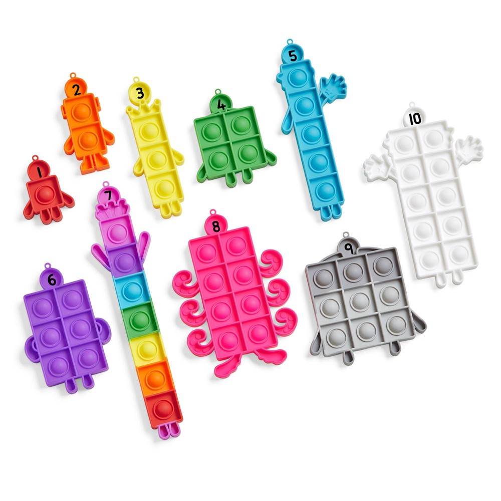 Photos - Doll Hand2Mind Numberblocks Sensory Bubble Poppers: Math & Counting Kit for Kids, Preschool & 1st Grade Learning
