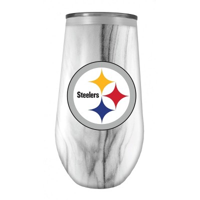 NFL Pittsburgh Steelers Tall Stemless Marble Tumbler - 16oz