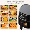 5QT Air Fryer with LED Display - Multi-Cook Function, 50dB Quiet Operation, Auto Shut-Off, Dishwasher Safe Basket - 4 of 4