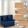 YESFASHION Folding Sofa Bed, Foldable Couch Bed w/Pillow, Convertible Sleeper Chair Folding Sofa Mattress, Futon Floor Couch, for Living Room Bedroom - 4 of 4