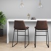 Bowden Faux Leather Counter Height Barstool - Threshold™ - image 2 of 4