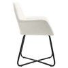 vidaXL Dining Chairs 2 pcs Cream Fabric - 4 of 4