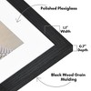 Americanflat 28x40 Picture Frame with Polished Plexiglass, Use as 24x36 Frame with Mat or 28x40 Frame Without Mat, Hudson Collection, Gold - 3 of 4
